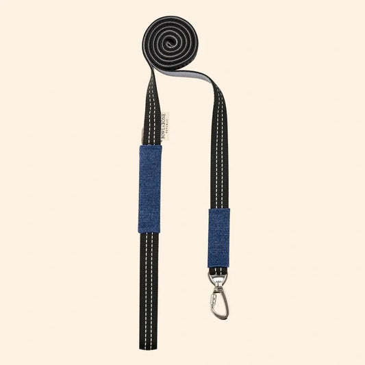 Soho Poms x Bowl & Bone Republic Dog Lead - Blue