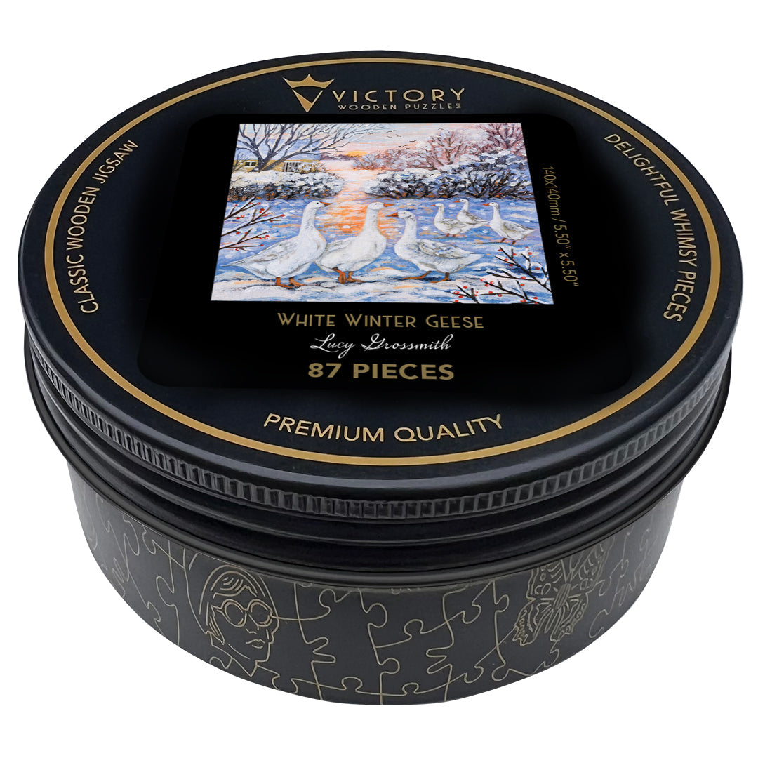 White Winter Geese MINI QT