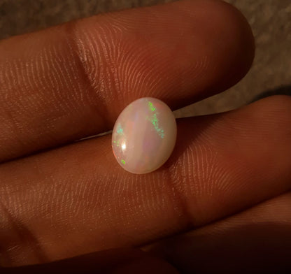 2ct Opal for Sale - White Fire Opal - Welo Opal - October Birthstone - 12x9mm