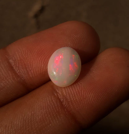 2ct Opal for Sale - White Fire Opal - Welo Opal - October Birthstone - 12x9mm