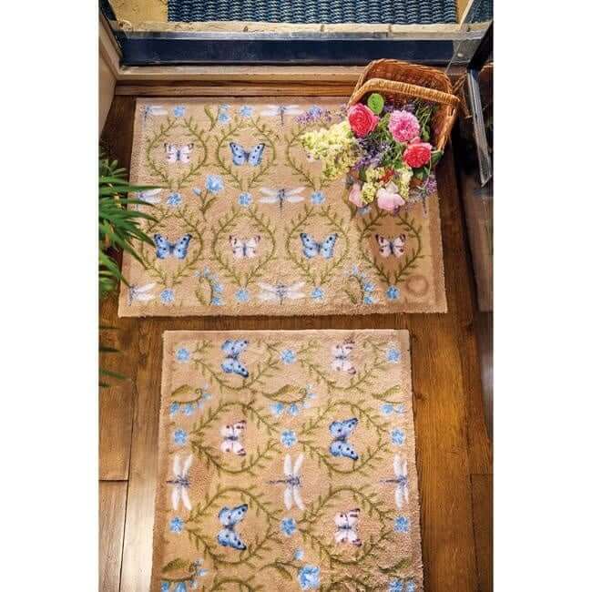 Eco-Friendly Washable Floral Mat