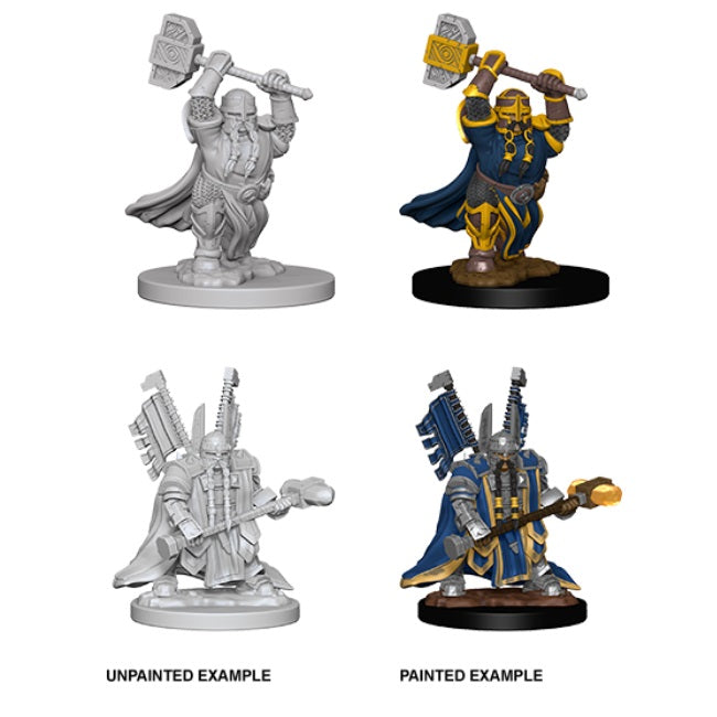 Dwarf Male Paladin: D&D Nolzur's Marvelous Unpainted Miniatures (W5)