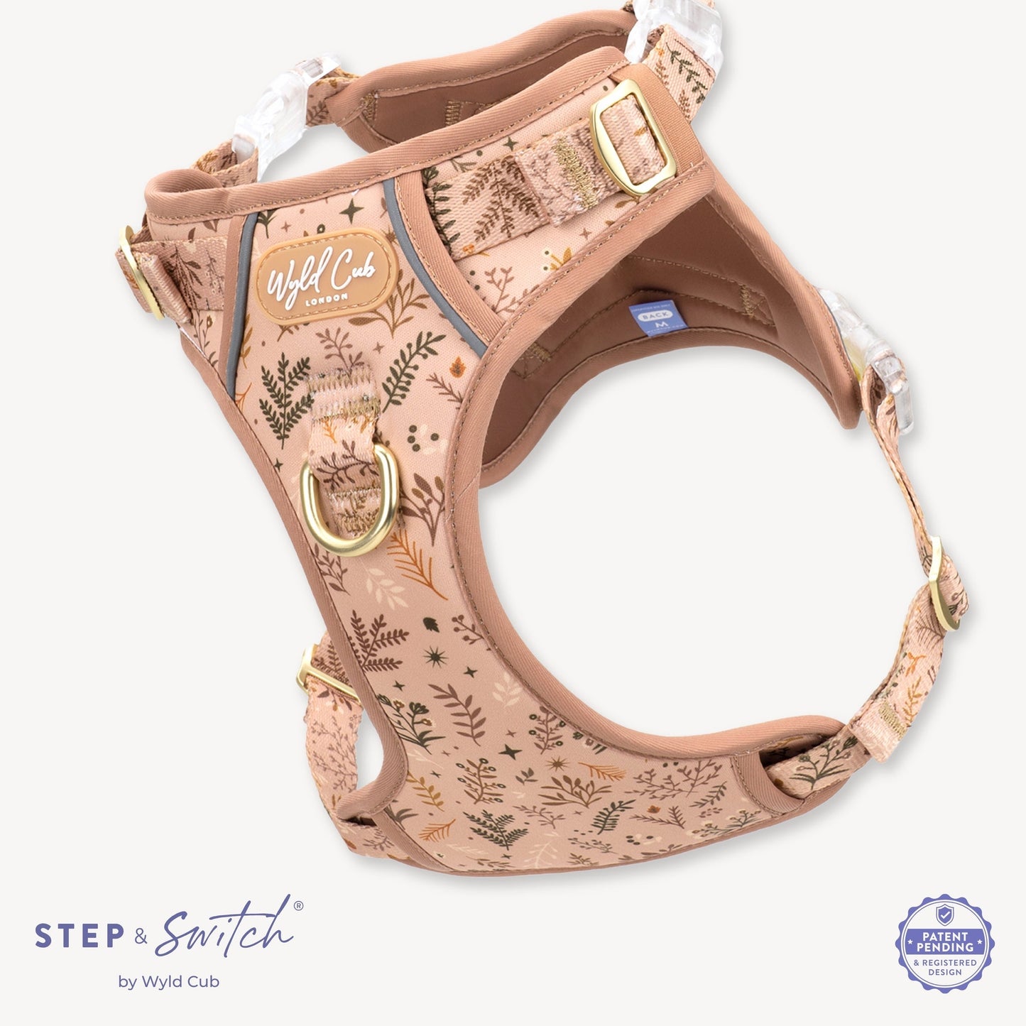 Wyld Cub - Step & Switch® Dog Harness: Chiswick Nutmeg