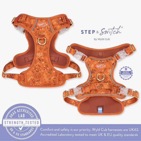 Wyld Cub - Step & Switch® Dog Harness: Chiswick Ginger