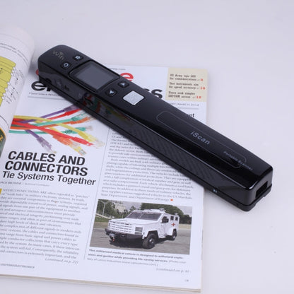 iScan02 WiFi Double Roller Mobile Document Portable Handheld Scanner with LED Display,  Support 1050DPI  / 600DPI  / 300DPI  / PDF / JPG / TF, WiFi iScan02 Black, WiFi iScan02 White