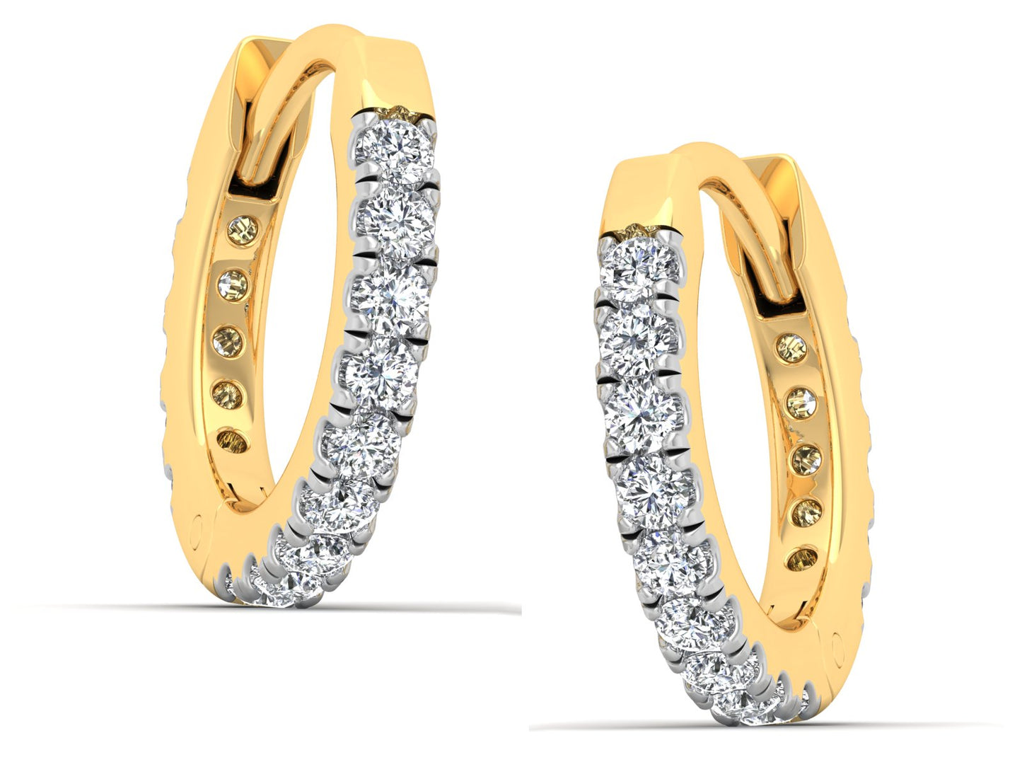 Natural Diamonds Earrings