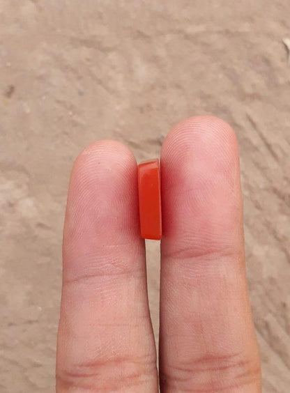 9.6ct Natural Orangish Red Carnelian Gemstone