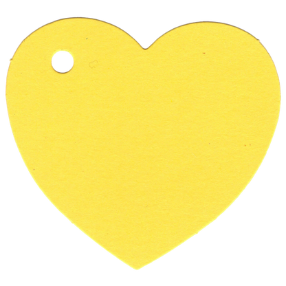 100 Heart Shaped Gift Tags with White Satin Ribbon -  21 Colours, Birthday Xmas
