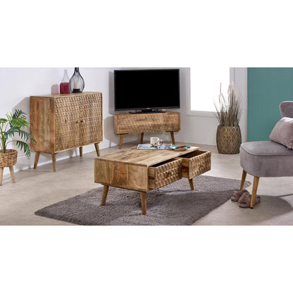 Marlow Light Mango Wood 2 Door Sideboard
