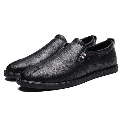 Casual Breathable Round Head Leather Shoes for Men, 43