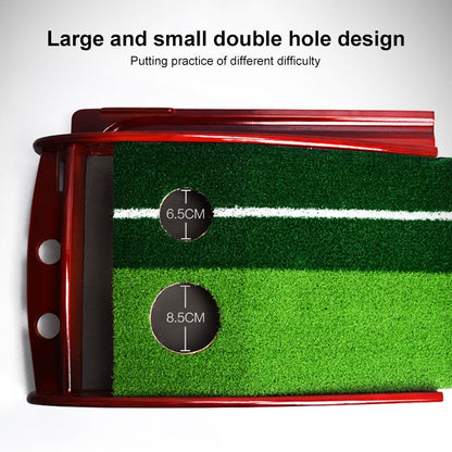 PGM 3.5m Golf Solid Wood Putter Trainer Practice Set Training Mat, 3.5m