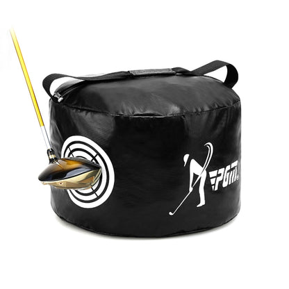 PGM Multi-Function Golf Power Impact Waterproof Practice Training Smash Hit Strike Bag Trainer Exercise Package, Size: 26 x 44cm, HL002 Black, HL002 Yellow