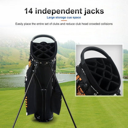 PGM Golf Nylon Lightweight Bag with Holder(Black Green), QB027 White, QB027 Orange, QB027 Green