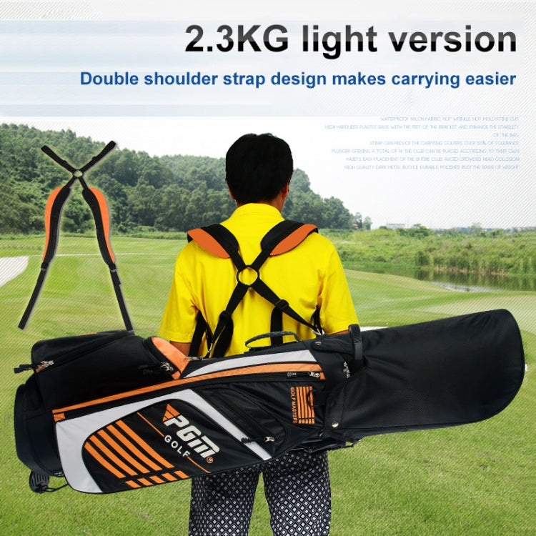 PGM Golf Nylon Lightweight Bag with Holder(Black Green), QB027 White, QB027 Orange, QB027 Green