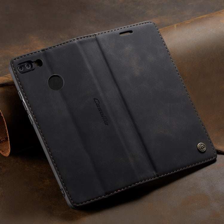 CaseMe Multifunctional Retro Frosted Horizontal Flip Leather Case for Huawei P Smart / Enjoy 7S /  Honor 9 Lite, with Card Slots & Holder & Wallet, For Huawei P Smart