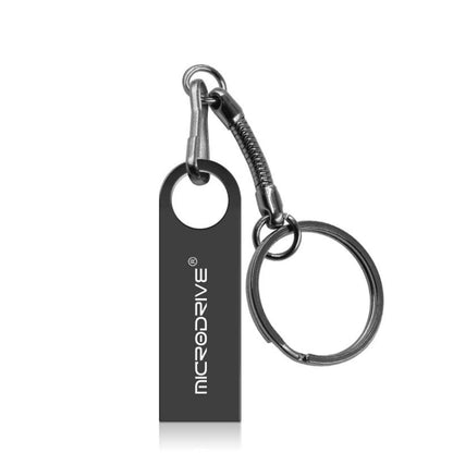 MicroDrive 16GB USB 2.0 Metal Waterproof High Speed U Disk(Grey), 16GB