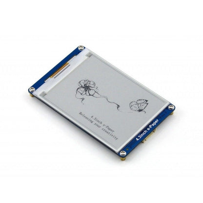 Waveshare 4.3 inch 800x600 Pixel Serial Interface Electronic Paper Display UART Module, 10628