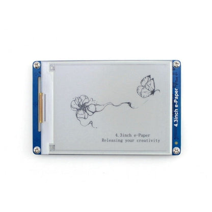 Waveshare 4.3 inch 800x600 Pixel Serial Interface Electronic Paper Display UART Module, 10628