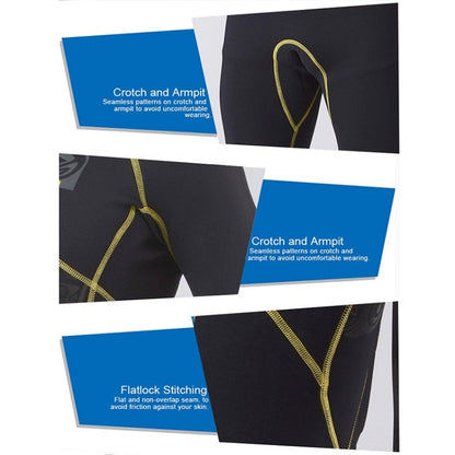 SLINX 1103 3mm Neoprene Super Elastic Wear-resistant Warm Y-splicing Wet Short-sleeved One-piece Wetsuit for Men