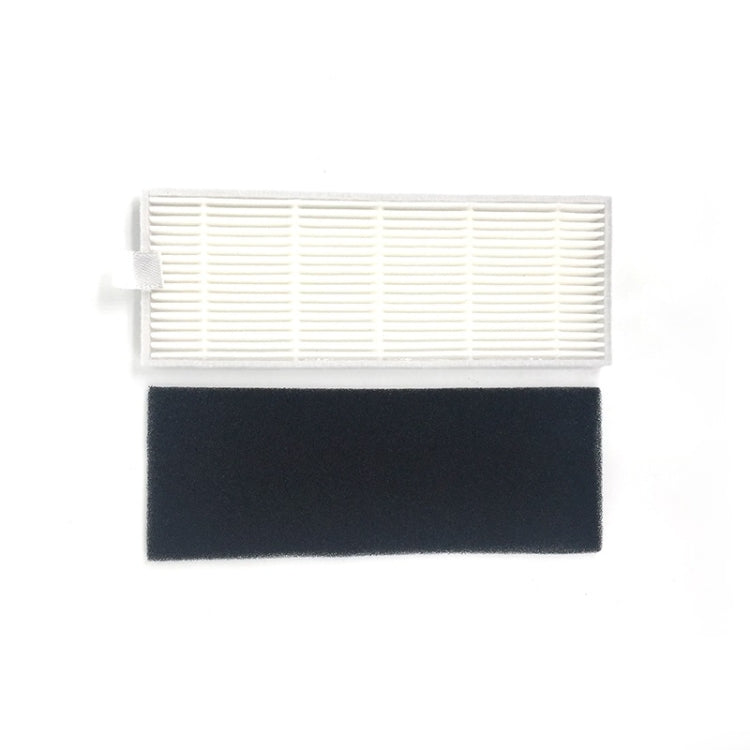 XI221 2 Pairs K614 Side Brushes + I205 Initial Effect Filter + 2 PCS I207 Filters Set for ILIFE A4 / A4S / A6