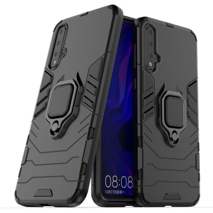 PC +TPU Shockproof Protective Case for Huawei Nova 5, with Magnetic Ring Holder