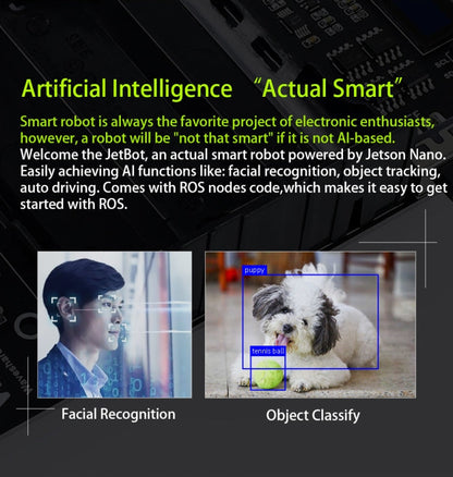 Waveshare JetBot AI Kit, AI Robot Based on Jetson Nano, Based on Jetson Nano
