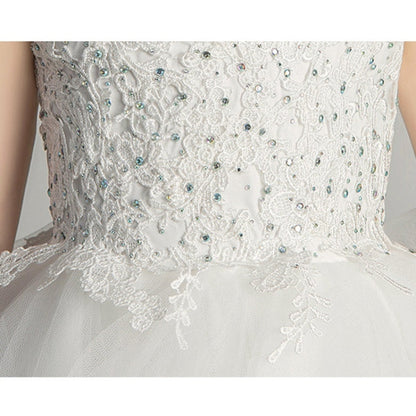 Sleeveless Short Front and Long Back Lace Princess Dress Pettiskirt Performance Formal Dress for Girls, 100cm, 110cm, 120cm, 130cm, 140cm, 150cm, 160cm