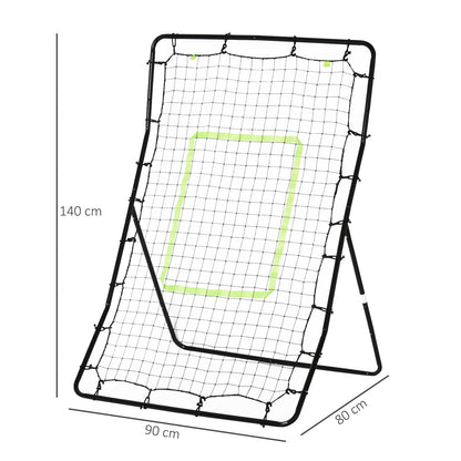 Rebounder Net Target Ball Kickback Baseball Training Equipment Play HOMCOM