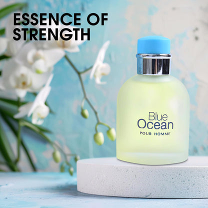 A CENTER Blue Ocean Men Cologne – Fresh Scent Eau de Toilette, 100ml