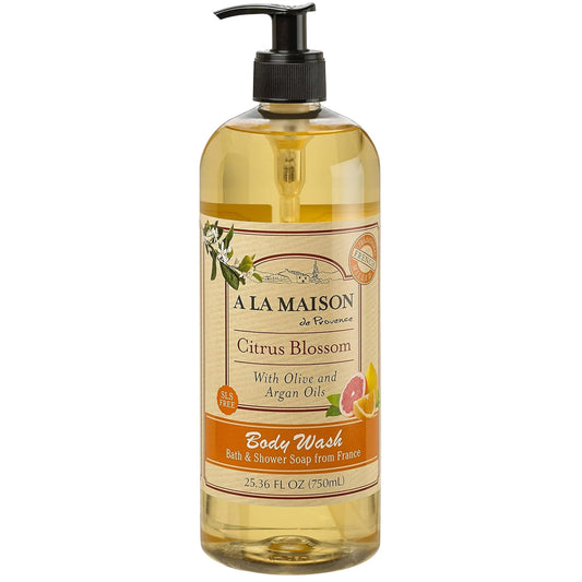 A LA MAISON Citrus Blossom Body Wash – 25.36 Fl Oz, Made in France