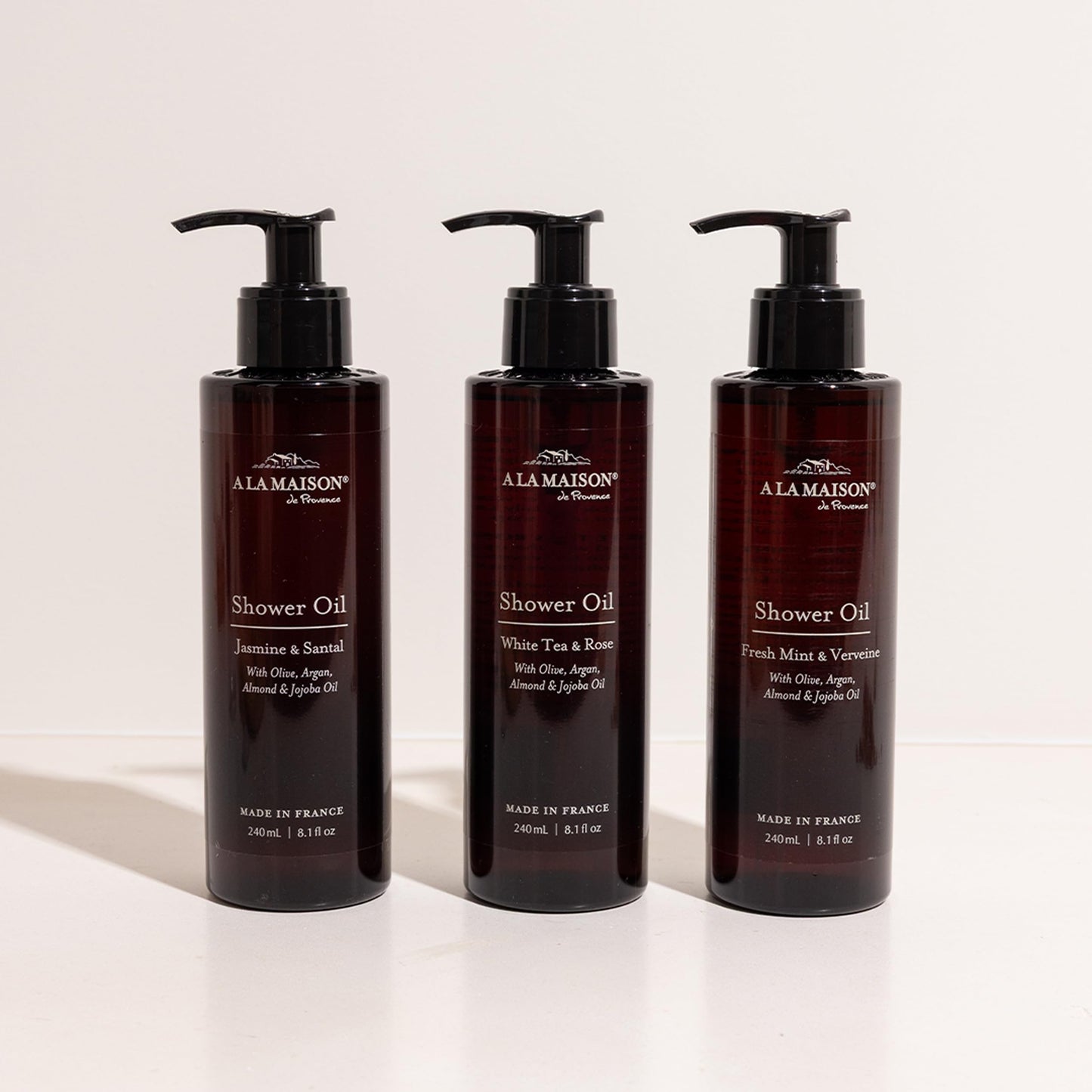A LA MAISON Cleansing Shower Oil – Jasmine & Santal | Hydrating Oil-to-Lather