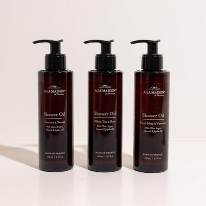 A LA MAISON Cleansing Shower Oil – Jasmine & Santal | Hydrating Oil-to-Lather