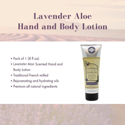 A LA MAISON Lavender Aloe Body Lotion, 8 FZ