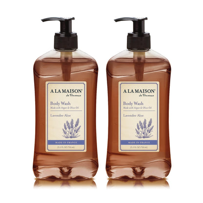 A La Maison Lavender Aloe Body Wash 25.36 fl oz – 2 Pack