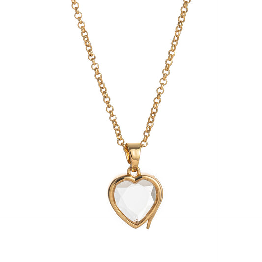 Retro Personalized Glass Charm Locket Box Necklace