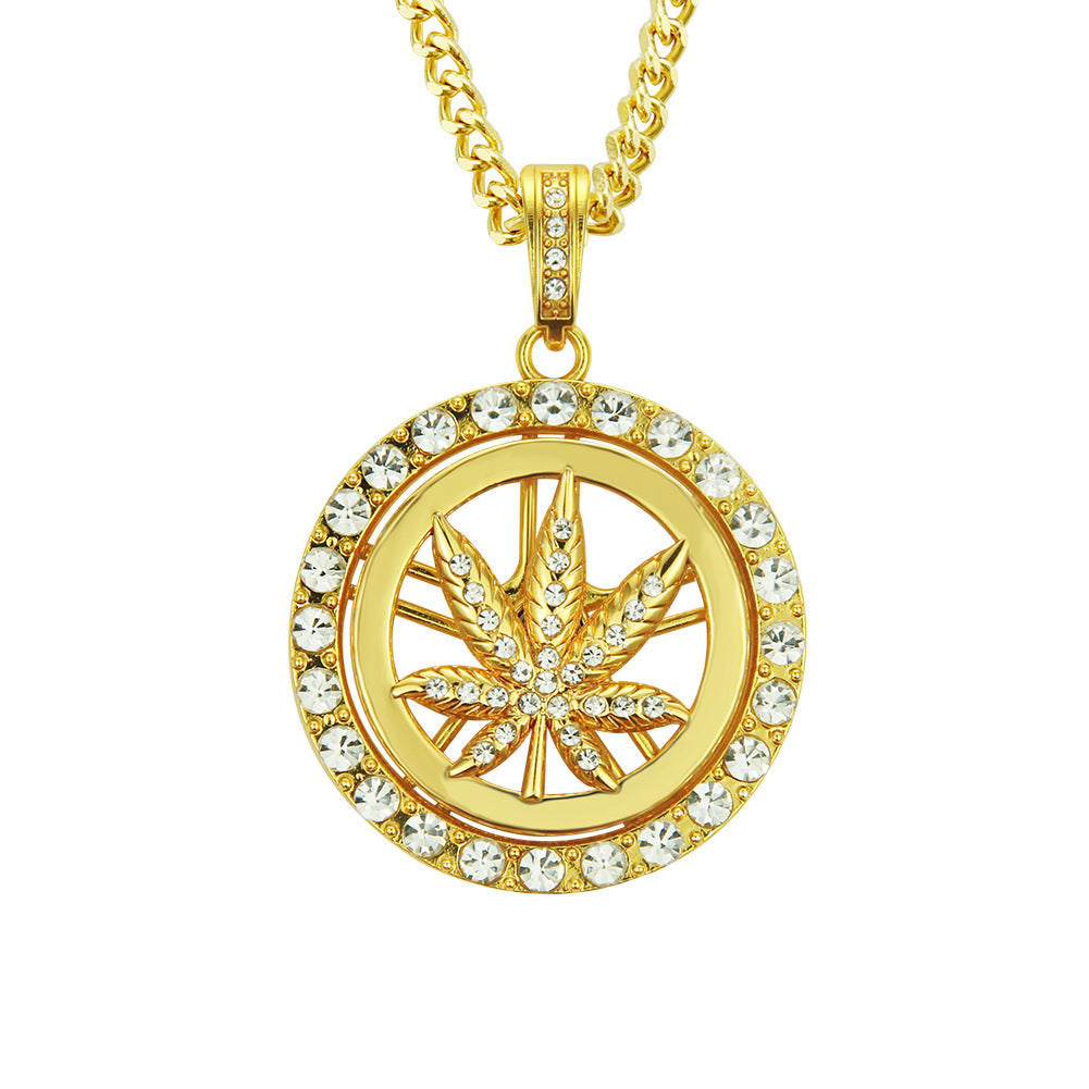 Maple Leaf Turntable Chain Necklace