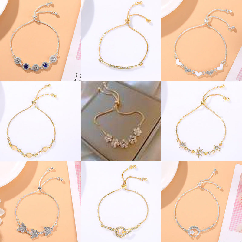 Zircon Flower Bracelets