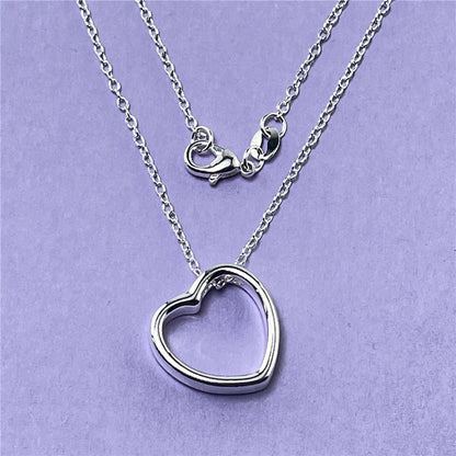 Hollow Heart Necklace