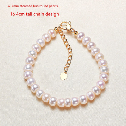 Pearl Plain White Bracelet