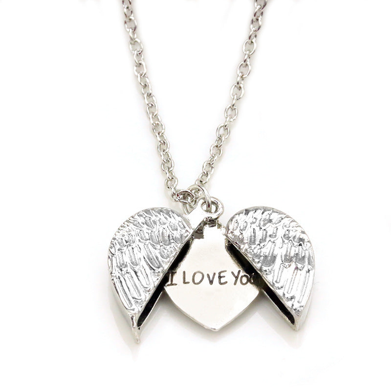 Open Box Letters Necklace