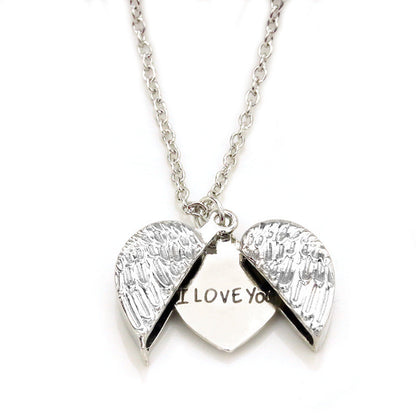 Open Box Letters Necklace
