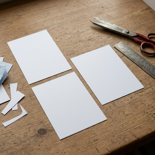 100 Sheets A6 300gsm White Card. Thick, Matt. Blank Postcards Cardmaking Crafts