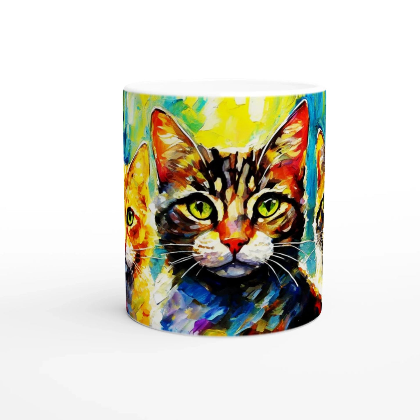 🎨 Post-Impressionist Cats Ceramic Mug – The Purrfect Gift for Cat Lovers 🐾