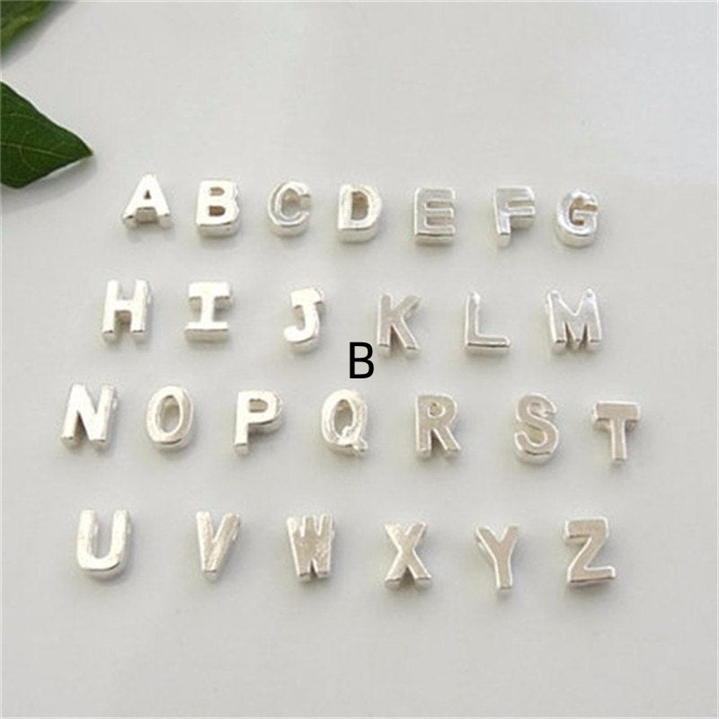 Peach Heart Shaped A-Z Letter Necklace