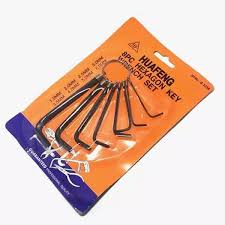 Versatile 8Piece Hex Key Wrench Set for DIY Enthusiasts