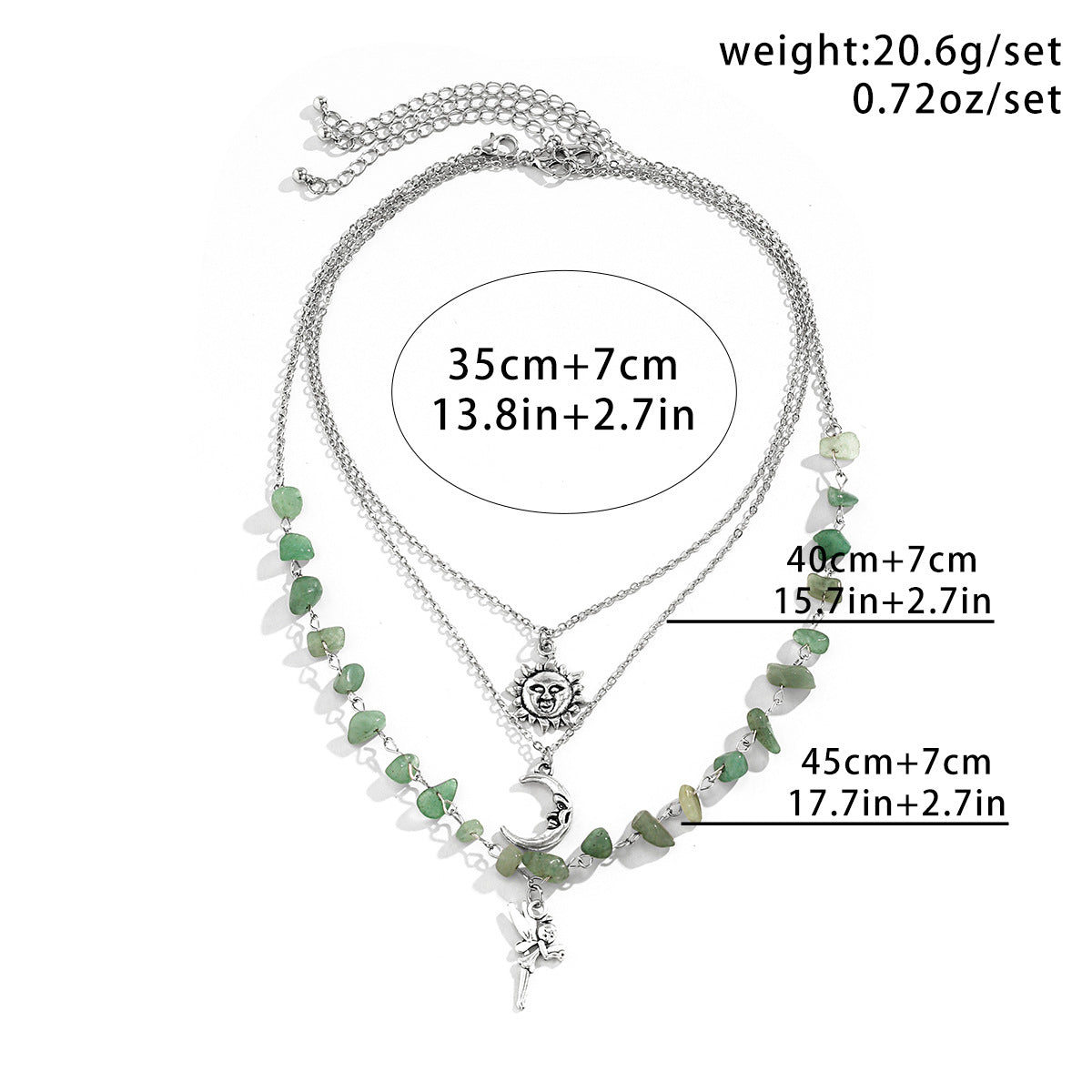 Multi-Layer Irregular Gravel Beach Necklace