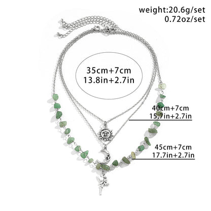 Multi-Layer Irregular Gravel Beach Necklace