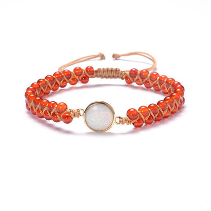 Stone Wrap Bracelet with Amethyst & Opal
