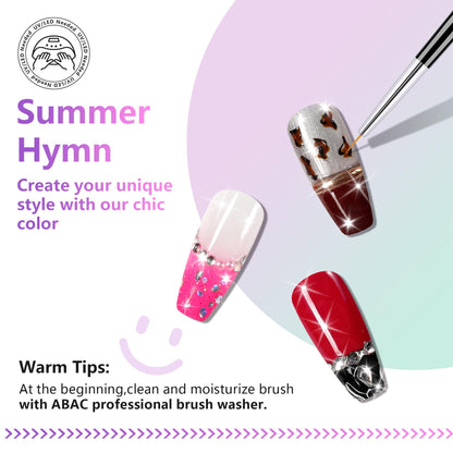 ABAC 24-Color Hema-Free Solid Gel Polish Kit | Ombre & Pat Paint Nails