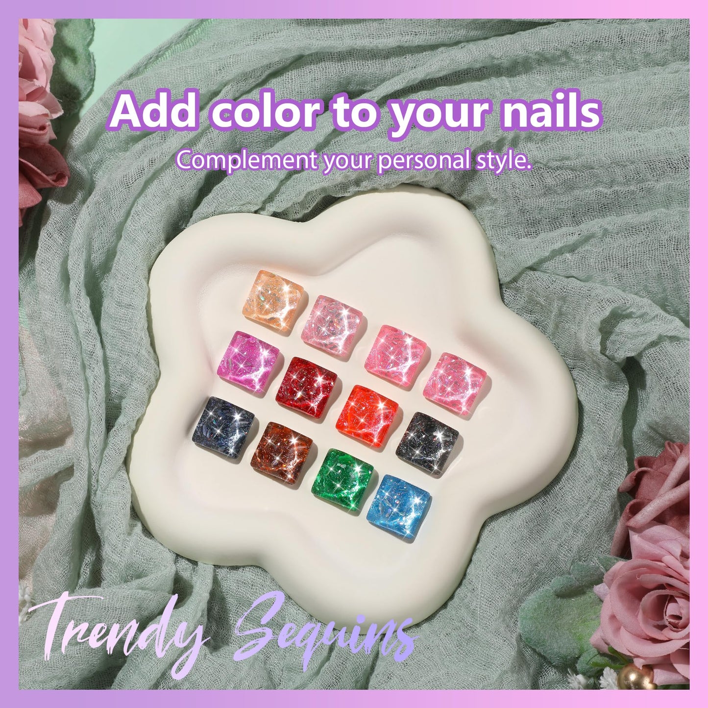 ABAC 24-Color Hema-Free Solid Gel Polish Kit | Ombre & Pat Paint Nails